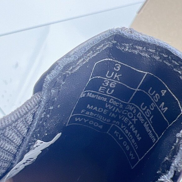 Dr. Martens Wincox Chelsea Ankle Buckle Boots Shiny Black Moto Boot US 5 Womens - Picture 14 of 14